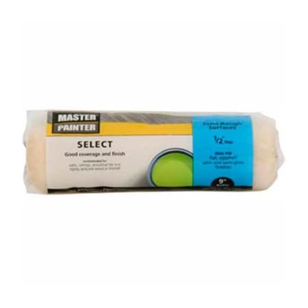 General Paint Master Painter 9" Select Roller Cover, 1/2" Nap, Knit, Semi Rough - 697795